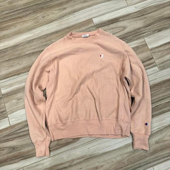 Pink Champion Reverse Weeve Men's Crewneck Sweatshirt - Picture 1 of 5
